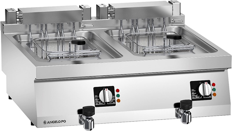 FRITEUSE ÉLECTRIQUE 2 CUVES 11+11 L