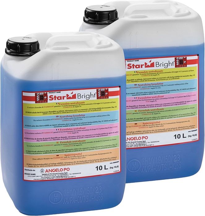 PRODUIT DE RINÇAGE STARBRIGHTFM - 2 BIDONS DE 10 LT POUR FOURS FM