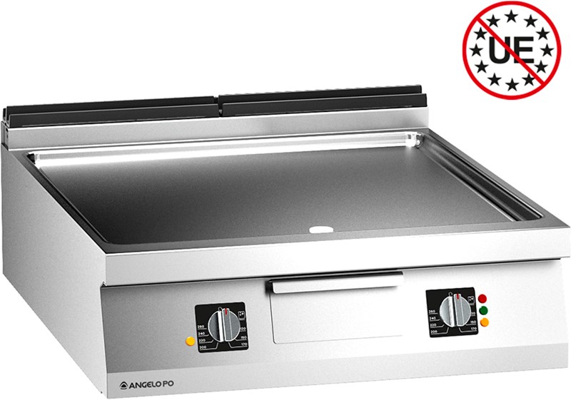 ÉLÉMENT GRILLADE ELECTRIQUE AVEC PLAQUE LISSE EN ACIER DOUX