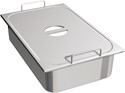 BAC GASTRO INOX AVEC COUVERCLE ET POIGNÉES GN 1/1
