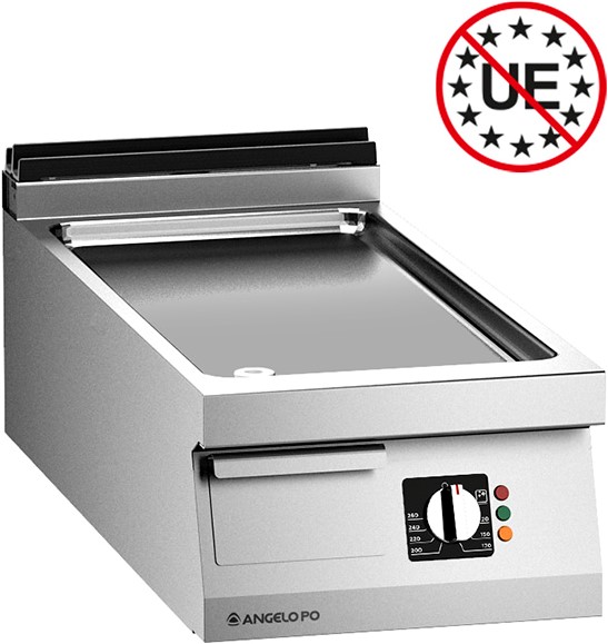 ÉLÉMENT GRILLADE ELECTRIQUE AVEC PLAQUE LISSE EN ACIER DOUX
