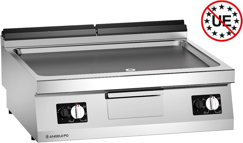 ÉLÉMENT GRILLADE GAZ AVEC PLAQUE LISSE EN ACIER DOUX
