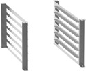 STRUCTURE PORTE-PLATS POUR SOUBASSEMENT OUVERT TATT101