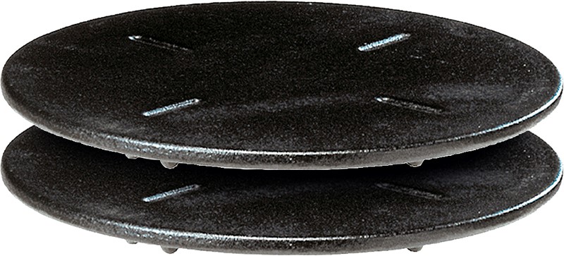 2 DISQUES CACHE-FLAMME, DIAM. 180 MM