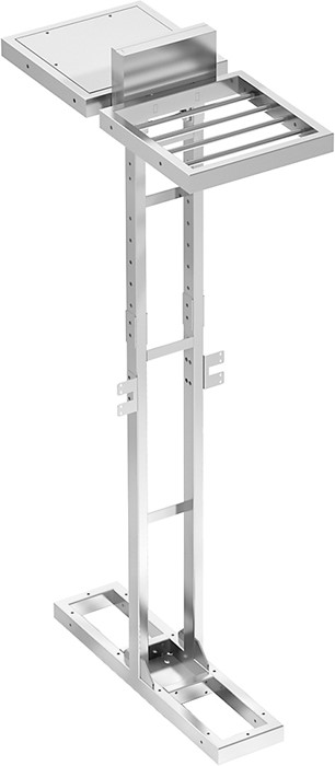 COLONNE 2 FACES 1 GRILLES 1 ETAGERE 40 CM