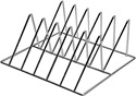 INSERT INOX POUR 5 PLATEAUX H 6, 5 CM MAX