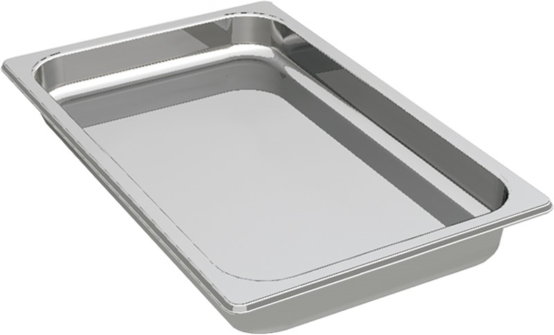 BAC INOX GN 1/2, HAUTEUR 4 CM