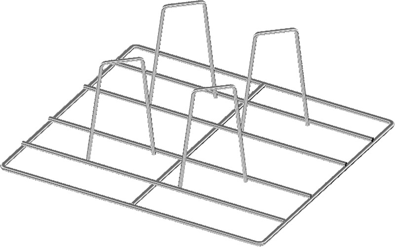 GRILLE GN 2/3 POUR 4 POULETS A LA BROCHE
