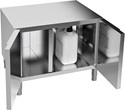 SOUBASSEMENT FERMÉ AVEC PORTES POUR FOURS ACT.O GN 1/1 CUISSON VOLAILLE - 2 BIDONS À GRAISSES INCLUS