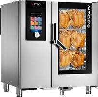 FOUR MIXTE ACT.O POUR CUISSON VOLAILLE ÉLECTRIQUE AVEC DOSEUR POUR LAVAGE AUTOMATIQUE