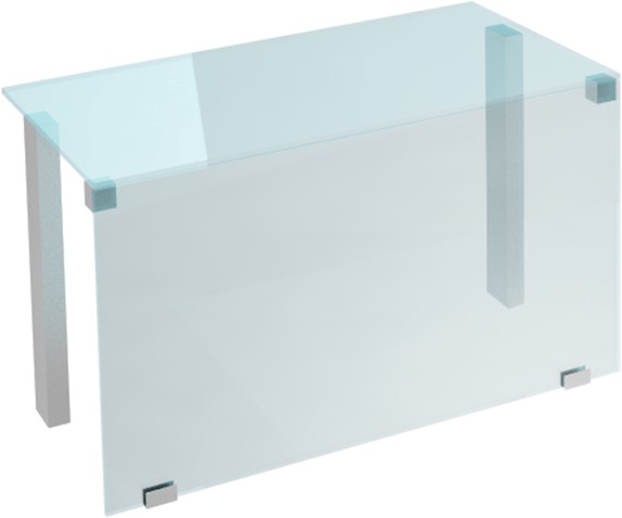 SUPERSTRUCTURE FERMÉ DE CRISTAL POUR DROP-IN - 2 GN